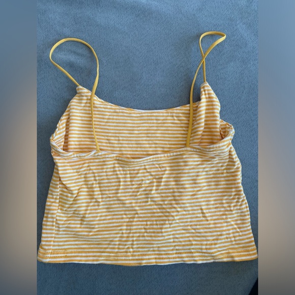 Pacsun yellow and white tank top - Picture 3 of 4